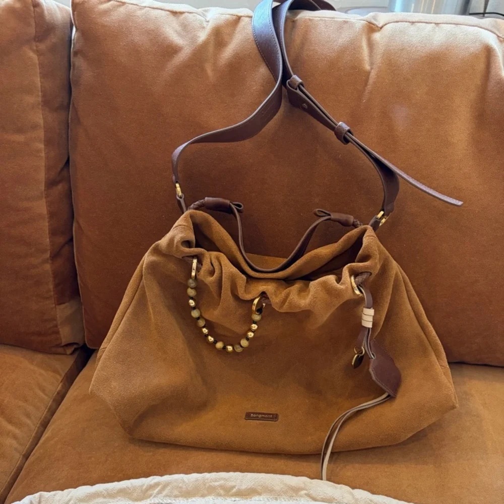Songmont Gather Bag in Ochre Suede (small)